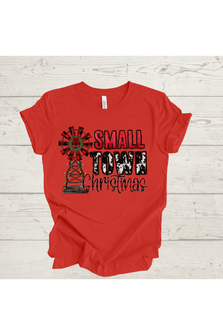 Small Town Christmas tee